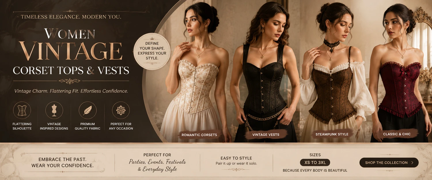 Vintage Corset Tops & Vests