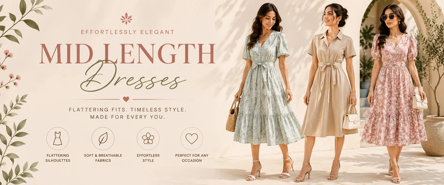 Mid Length Dress